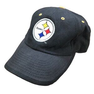 Vintage Pittsburgh Steelers Pro Player Double Hatter REVERSIBLE Strapback Hat